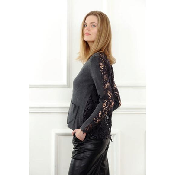 NWT Zero Degrees Celcius Lack Back Cardigan Size Small - Picture 3 of 8